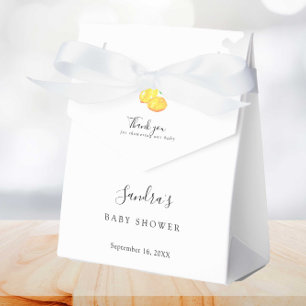 Lemon Baby Dusche Elegante Wasserfarbe Moderne Geschenkschachtel