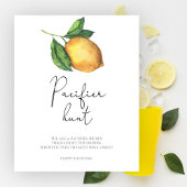 Lemon Baby Dusche Schnuller Jagd Spiel Poster