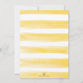 Lemon Baby Dusche Summer Citrus Sunshine Lemonade Einladung (Rückseite)