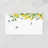 Lemon Baby Duwer Diaper Raffle Begleitkarte (Rückseite)