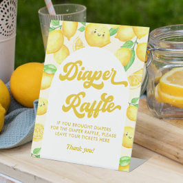 Lemon Baby Duwer Diaper Raffle Sockelschild