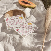 Lemon Baby Girl Registrierungsdetails Begleitkarte