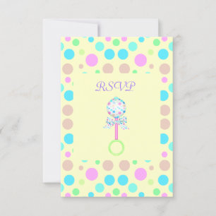 LEMON BABY RATTLE BABY SHOWER UAWG RSVP KARTE