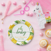 Lemon Baby Shooter - Oh Baby - Custom Pappteller (Party)