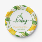 Lemon Baby Shooter - Oh Baby - Custom Pappteller (Vorderseite)