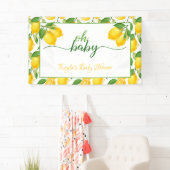 Lemon Baby Showbanner - Oh Baby Banner (Insitu)