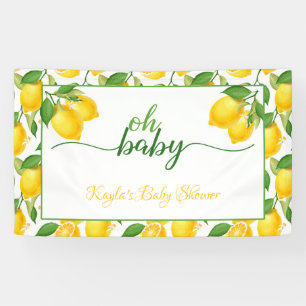 Lemon Baby Showbanner - Oh Baby Banner