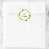 Lemon Baby Showdown Round Sticker - Oh Baby (Tasche)
