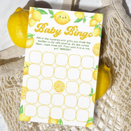 Lemon Baby Shower Baby Bingo Game