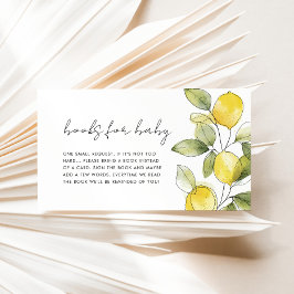 Lemon Baby Shower Books für Baby Begleitkarte