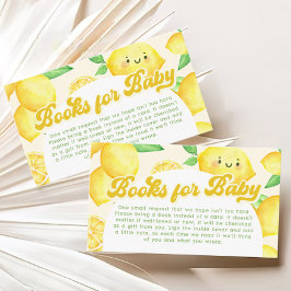 Lemon Baby Shower Books für Baby Begleitkarte