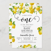 Lemon Baby Shower Einladung (Vorne/Hinten)