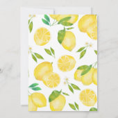 Lemon Baby Shower Einladung (Rückseite)