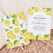 Lemon Baby Shower Einladung