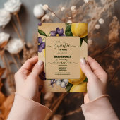 Lemon Baby Shower Einladung