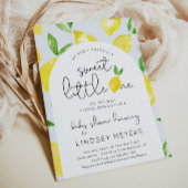 Lemon Baby Shower Einladung | Zitrusdusche