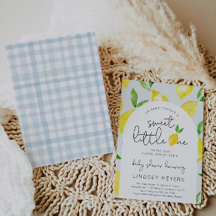 Lemon Baby Shower Einladung Zitrusdusche