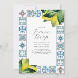 Lemon Baby Shower Einladungen Lemondrop Thema