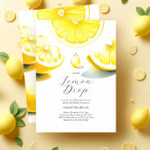 Lemon Baby Shower Einladungen Lemondrop Thema
