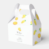 Lemon Baby Shower Elegant Danke, Script Citrus Geschenkschachtel (Vorderseite)