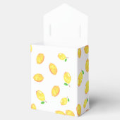 Lemon Baby Shower Elegant Danke Script Frame F Geschenkschachtel (Geöffnet)