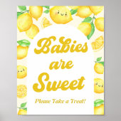 Lemon Baby Shower Favor Poster (Vorne)