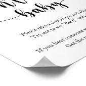 Lemon Baby Shower Game Sage nicht Baby Poster (Ecke)