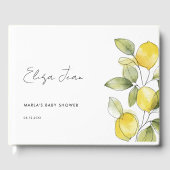 Lemon Baby Shower Gästebuch (Vorderseite)