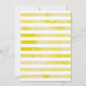 Lemon Baby Shower Gender Neutral Dankeskarte (Rückseite)