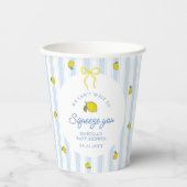 Lemon Baby Shower Geschlechtsneutral Pappbecher (Vorderseite)
