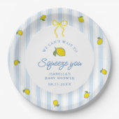 Lemon Baby Shower Geschlechtsneutral Pappteller (Vorderseite)