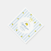 Lemon Baby Shower Geschlechtsneutral Serviette (Ecke)