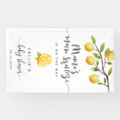 Lemon Baby Shower Main Squeeze Willkommensbanner Banner (Horizontal)