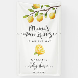 Lemon Baby Shower Main Squeeze Willkommensbanner Banner