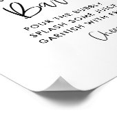 Lemon Baby Shower Momosa Bar Sign Poster (Ecke)