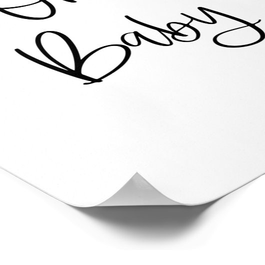 Lemon Baby Shower Oh Baby Sign Poster (Ecke)