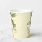 Lemon Baby Shower Pappbecher (Rückseite)