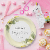 Lemon Baby Shower Pappteller (Party)