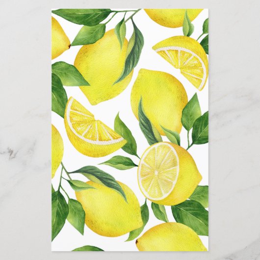 Lemon Baby Shower Predictions Ratschläge (Rückseite)