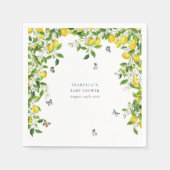 Lemon Baby Shower Serviette (Vorderseite)