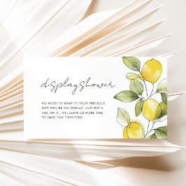 Lemon Baby Shower Shower Dusche Begleitkarte