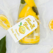Lemon Baby Shower Vielen Dank für Ihre Unterstützu Geschenkanhänger
