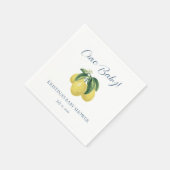 LEMON Baby Showpapier Napkin Serviette (Ecke)
