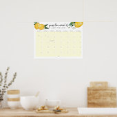 Lemon Baby Showrate Terminkalender Poster (Küche)