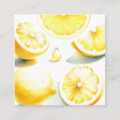 Lemon Baby Showregisterkarte Begleitkarte (Vorderseite)