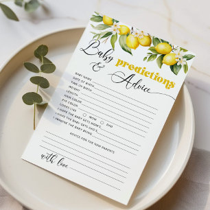 Lemon Baby Vorhersagen und Ratgeber Karte