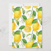 Lemon Babydusche Einladung (Rückseite)