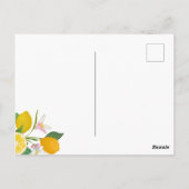 Lemon Babydusche, Italienisch, Babydusche Vielen D Postkarte (Rückseite)