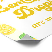Lemon Babydusche schätzt wie viele Zitronentropfen Poster (Ecke)