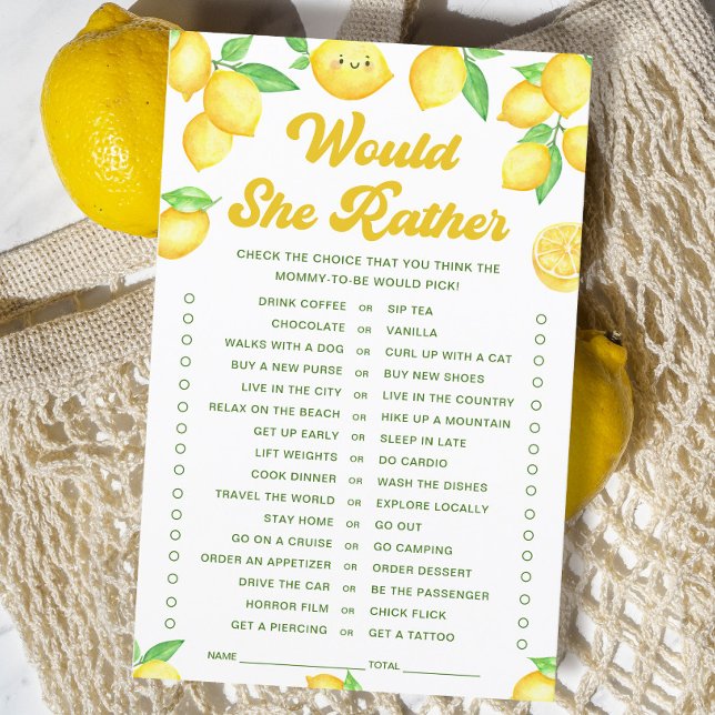 Lemon Babydusche würde sie eher spielen (Von Creator hochgeladen)
